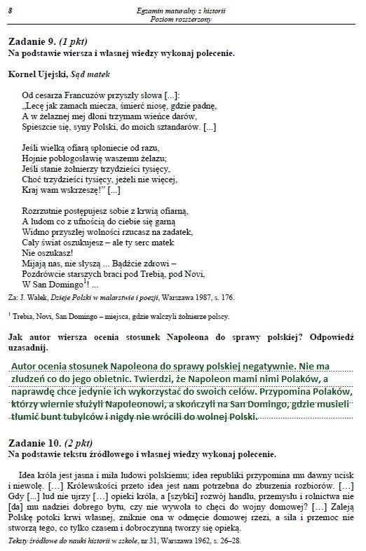 Egzamin maturalny z historii - poziom rozszerzony. Arkusz i rozwiązania Egzamin maturalny z historii - poziom rozszerzony. Arkusz i rozwiązania /INTERIA.PL