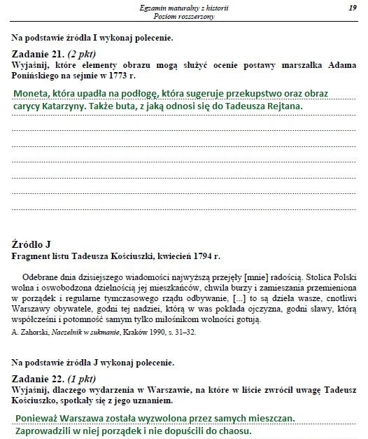 Egzamin maturalny z historii - poziom rozszerzony. Arkusz i rozwiązania Egzamin maturalny z historii - poziom rozszerzony. Arkusz i rozwiązania /INTERIA.PL