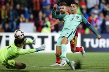 El. MŚ. Andora - Portugalia 0-2. Cristiano Ronaldo był rezerwowym i strzelił gola