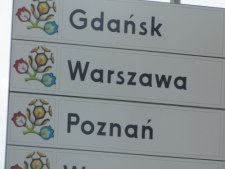 Euro-tablice ju� pojawi�y si� przy polskich drogach