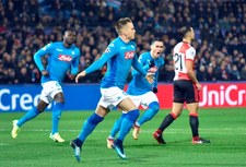 Feyenoord - Napoli 2-1 w Lidze Mistrzów. Gol Zielińskiego