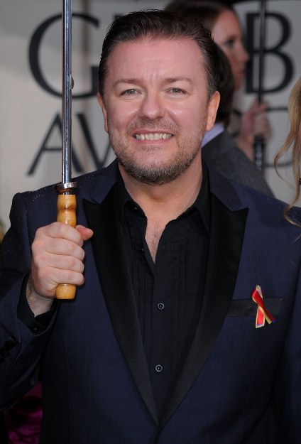 Galę prowadził Ricky Gervais znany z serialu "Biuro"