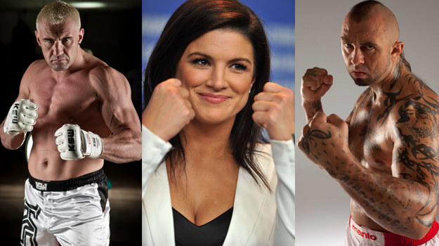 KSW 18 - krwista rzeź Jerome Le Banner, Gina Carano, Marcin Różalski /Polsat /AFP