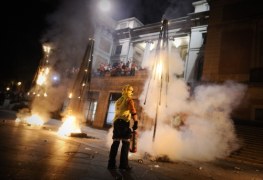 Kibice Atletico starli się z policją