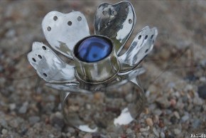 Kwiat z perełką... www.gaffajewellery.com