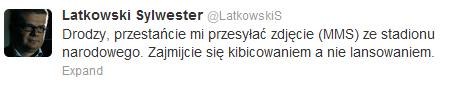 Latkowski ochrzania na Twitterze Lanskowski? /Twitter /INTERIA.PL