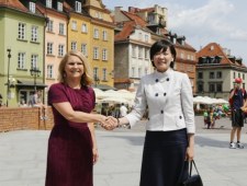 Małgorzata Tusk z żoną premiera Japonii