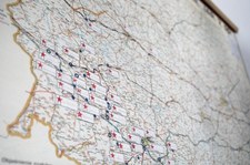 Mapa wyjścia wojsk sowieckich z Polski w zbiorach Muzeum Historii Polski