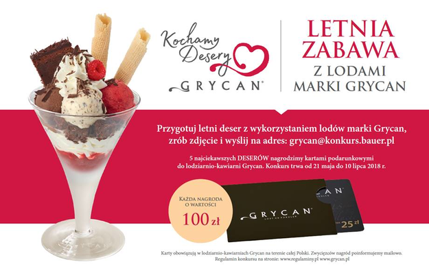 Letnia zabawa z lodami marki Grycan! materiały prasowe /materiały prasowe