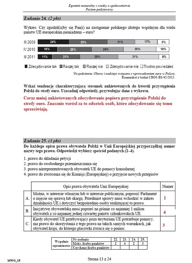 Matura 2016: Wiedza o społeczeństwie, poziom podstawowy Matura 2016: WOS, poziom podstawowy /INTERIA.PL