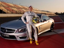 Michael i Nico w nowym mercedesie SL 63 AMG