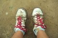 Moje buty po wejsciu na Otryt,po zejsciu duzo gorzej wyglądały