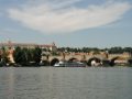 most Karola widziany z rzeki