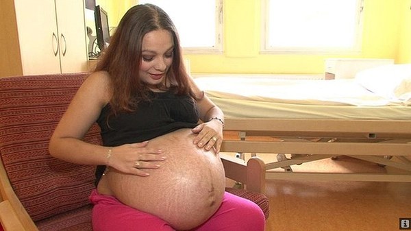 Alexandra Kinova - matka pięcioraczków przed porodem
