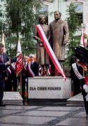 Odsłonięcie pomnika Lecha i Marii Kaczyńskich 
