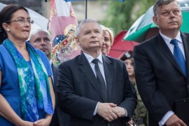 Odsłonięcie pomnika Lecha i Marii Kaczyńskich 