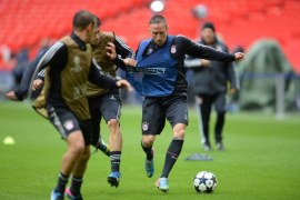 Piłkarze Borussii i Bayernu trenowali na Wembley. Galeria