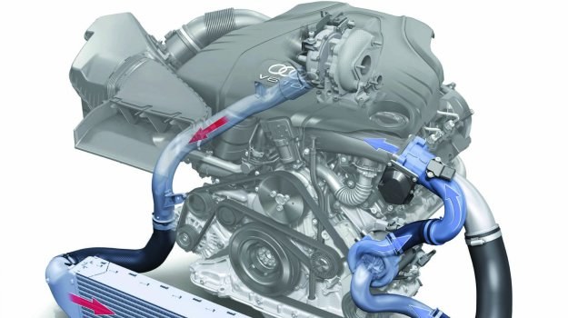 Silnik Audi 3.0 TDI z elektrycznym biturbo Połączenie turbo i elektrycznie napędzanego kompresora to sposób Audi na wysoki moment przy niskich obrotach. /Motor