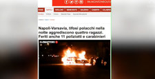 "Polowanie na Polaków" w Neapolu. Starcia przed meczem Napoli - Legia
