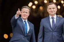 Premier David Cameron rozpoczął wizytę w Polsce 