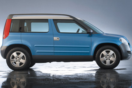 Nowa skoda w Genewie Produkcyjna wersja yeti. Poniżej prototyp z 2005 roku.