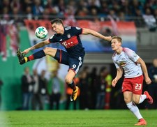 RB Lipsk - Bayern Monachium 1-1, 4-5 w karnych w Pucharze Niemiec. Lewandowski trafił w karnych