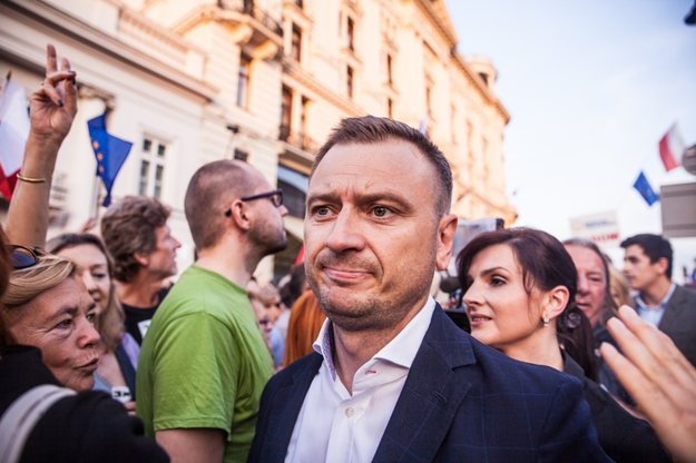 Ostra wymiana zdań posła Nitrasa z policjantami Sławomir Nitras /Aleksandra Szmigiel /Reporter