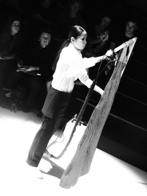 The Show before the Show: transformation of clothes through steam