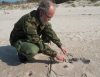 Toksyczna substancja na plaży w Czołpinie. Plaża zamknięta jest do piątku