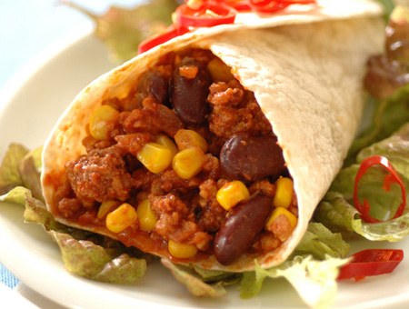Tortilla z mięsem mielonym