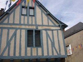 tradycyjne sredniowieczne domy w Guérande.