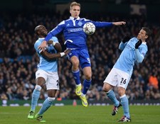 Trwa mecz Manchester City - Dynamo Kijów w 1/8 Ligi Mistrzów