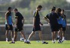Vilanova poprowadził trening po powrocie z USA