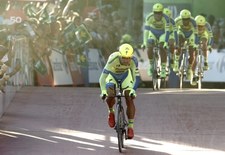 Vuelta a Espana - drużyna Rafała Majki druga w jeździe na czas