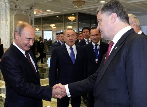Władimir Putin i Petro Poroszenko /SERGEI BONDARENKO / POOL /PAP/EPA