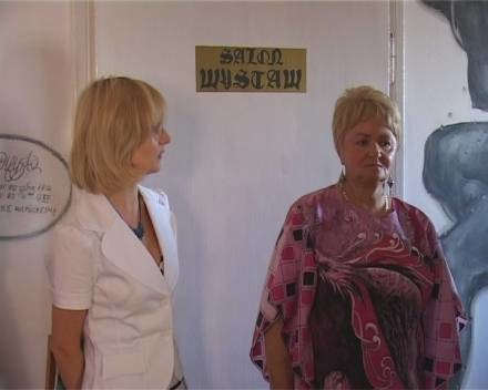 Lidia Kubisztal - malarstwo i tkanina Wystawa Lidii Kubisztal /TV Rega