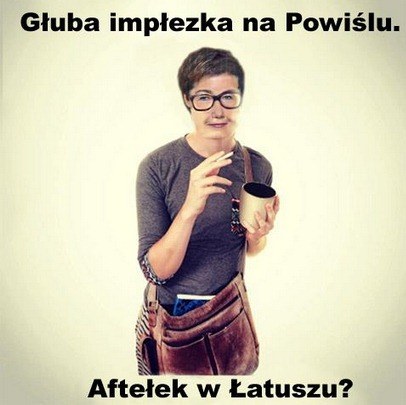 Głonkiewicz-Waltz jako hipsteł Z profilu "Zostawcie nasze Powiśle" /Facebook /INTERIA.PL