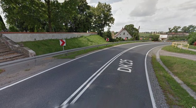 Zakręt w Buszkowie - stan dzisiejszy / Fot: Google Street View /