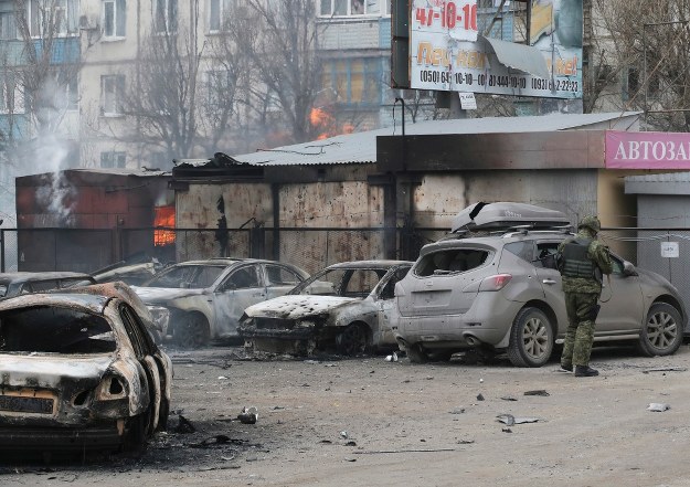 Zniszczony Mariupol /SERGEY VAGANOV /PAP/EPA