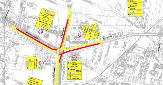 W nocy z 15 na 16 czerwca wprowadzone zostaną kolejne zmiany w organizacji ruchu na Rondzie Ofiar Katynia w Krakowie. Ma to związek z kolejną fazą przebudowy tego skrzyżowania - rozpoczną się prace związane z budową tunelu oraz estakady.