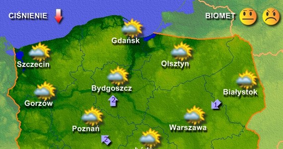 Pogodnie, słonecznie i bez opadów zapowiada się piątek. To zasługa napływającego do Polski upalnego i suchego powietrza znad zwrotnika. W południowo-zachodniej i południowej części kraju niebo będzie niemal bezchmurne. Jedynie w pasie północnym i wschodnim Polski pojawi się czasami nieco więcej niegroźnych chmur kłębiastych i pierzastych.