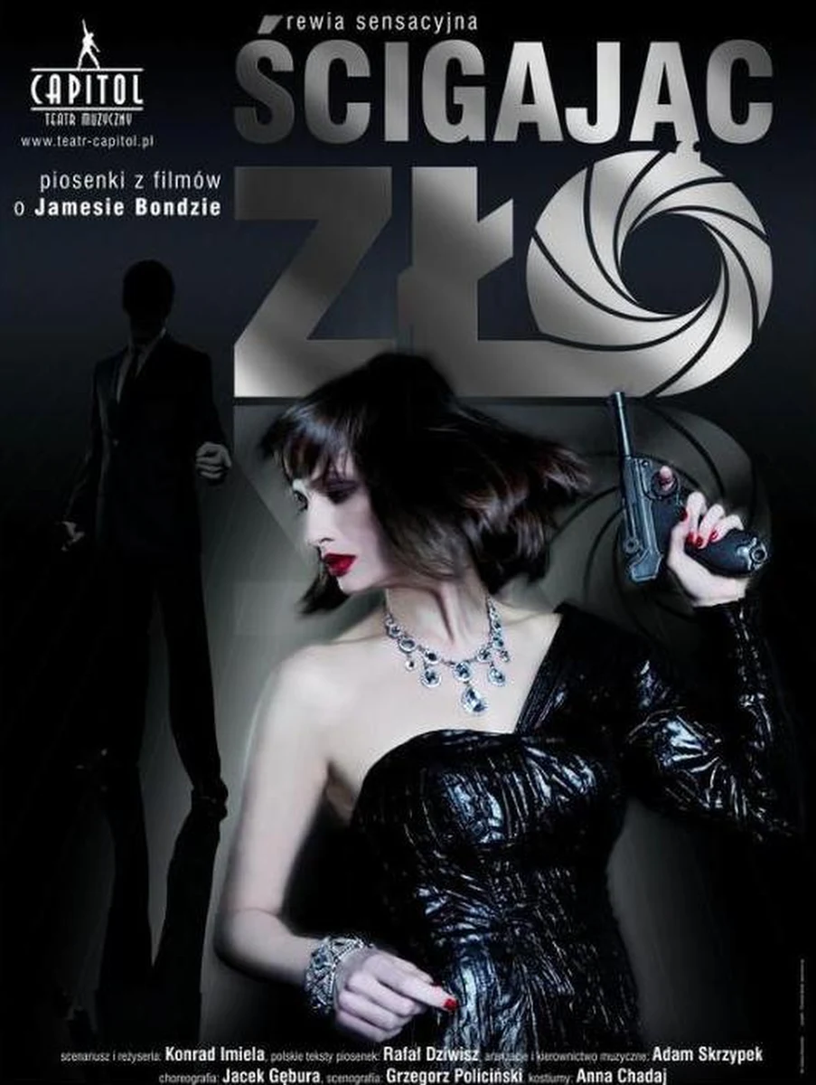 Od 27 stycznia do 12 lutego na scenie Teatru Polskiego przy ulicy Gabrieli Zapolskiej 3 we Wrocławiu będzie można zobaczyć Spektakl "Ścigając zło". Na przedstawienie złoży się kilkanaście piosenek z serii filmów o Jamsie Bondzie, których oryginalne wersje, wykonywane przez największe gwiazdy światowej muzyki rozrywkowej są, mimo upływu lat, wielkimi i niezapomnianymi przebojami.