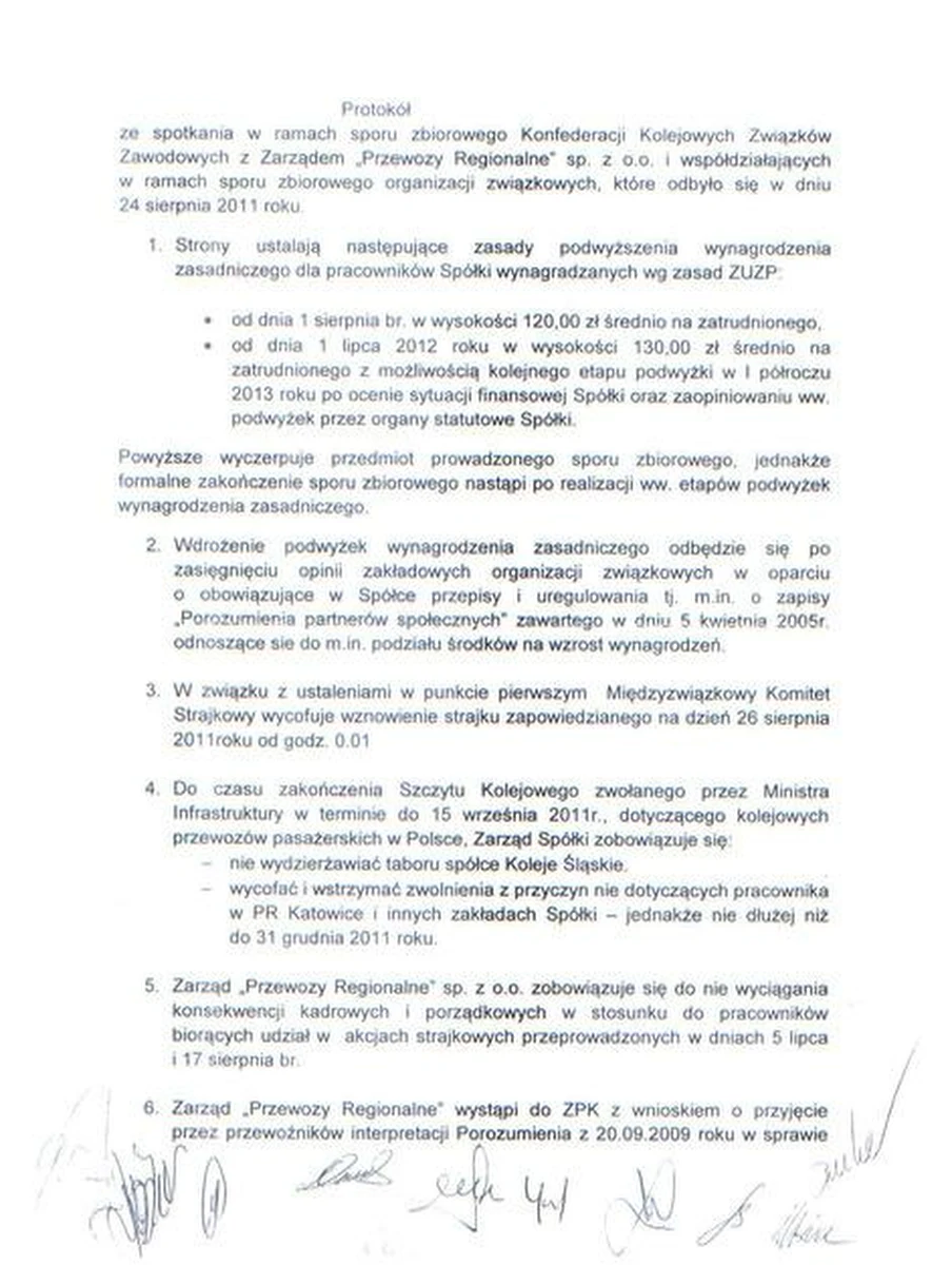 "Jeśli w lipcu przyszłego roku nie dostaniemy podwyżek, staną pociągi Przewozów Regionalnych" - ostrzega szef kolejowych związkowców. Leszek Miętek zareagował w ten sposób na informację, że wynegocjowana w nocy przyszłoroczna podwyżka jest warunkowa.