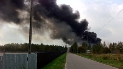 Groźny pożar w Legionowie koło Warszawy