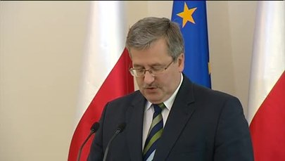 Bronisław Komorowski o formowaniu nowego rządu