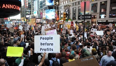 Protestujący nowojorczycy "okupują" Times Square