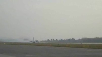 Awaryjne lądowanie Boeinga 767 - nowe nagranie