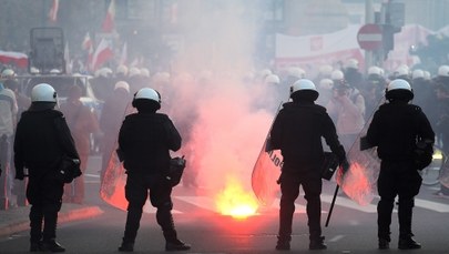 Zamieszki na Placu Konstytucji w Warszawie