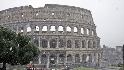 Śnieg w Rzymie, stolica Włoch sparaliżowana