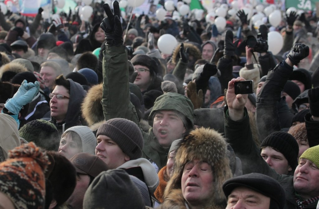 Жириновский на Болотной площади. Митинг на английском